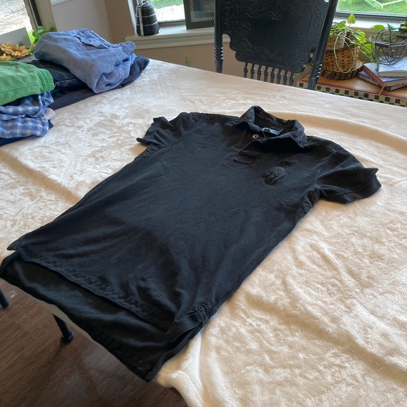 Mens Polo Ralph Lauren Black Polo Shirt. Size Small. - Picture 3 of 3